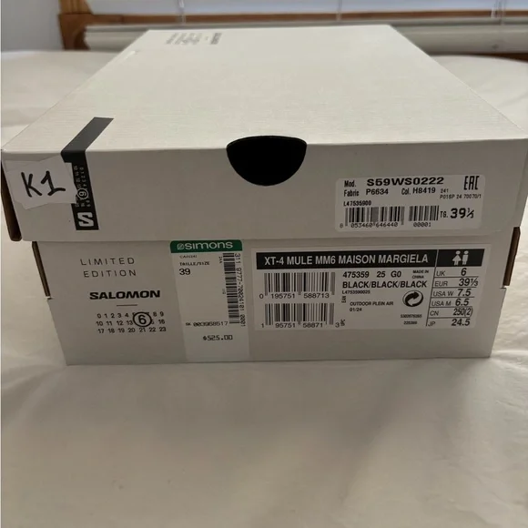 Salomon XT-4 Mule MM6 Maison Margiela Black Shoes - Picture 10 of 10